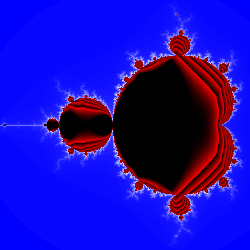 Animated gradient structure inside the Mandelbrot set