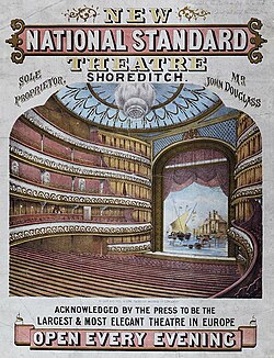 1867 Poster from the National Standard Theatre, Shoreditch